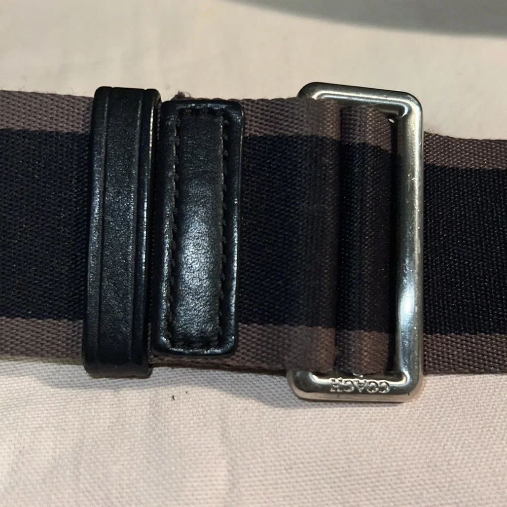 Coach HERITAGE WEB LEATHER MESSENGER